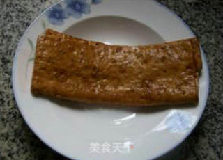 茭白香干炒青菜的做法步骤：3