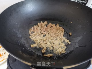 肉丝炒杏鲍菇的做法步骤：7