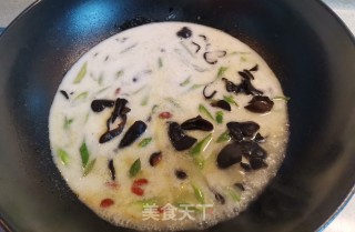 火麻奶芦笋鲜香浓汤的做法步骤：8