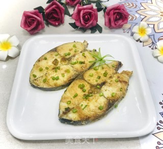 香煎马鲛鱼的做法步骤：7