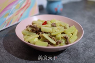 牛肉嫩姜炒黄瓜的做法步骤：10