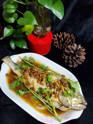 豆酱蒸黄花鱼的做法步骤：10