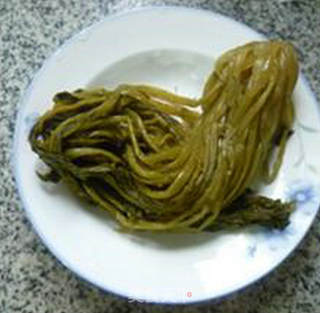 瘦肉咸菜炒饭的做法步骤：3
