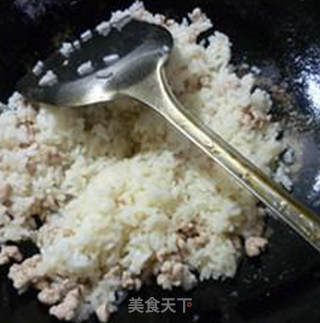 瘦肉咸菜炒饭的做法步骤：8
