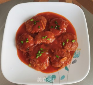 茄汁藕饼的做法步骤：11