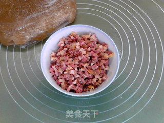栗蓉火腿月饼的做法步骤：7