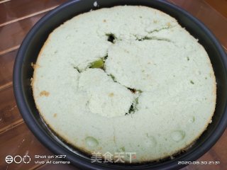 蝶豆花猕猴桃慕斯蛋糕的做法步骤：7