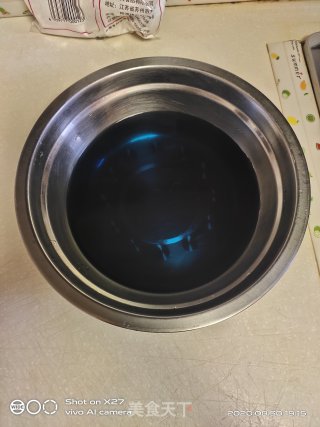 蝶豆花蛋糕卷的做法步骤：2