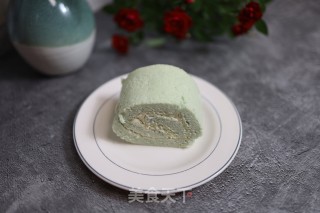 蝶豆花蛋糕卷的做法步骤：14