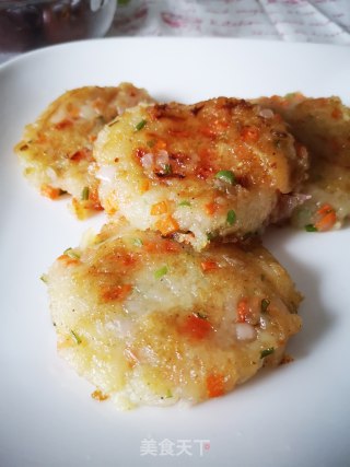 香煎土豆泥蔬菜饼的做法步骤：5