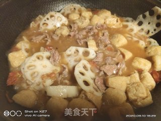 莲藕煮牛肉的做法步骤：6