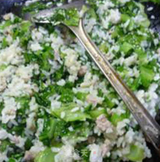 瘦肉油麦菜炒饭的做法步骤：11