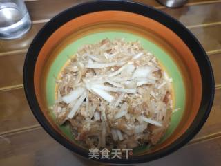 萝卜丝肉末粥的做法步骤：4