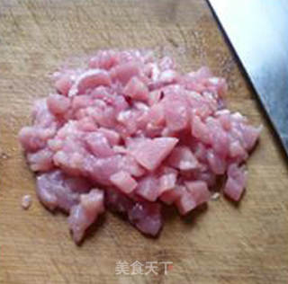 瘦肉红椒莴笋炒饭的做法步骤：5