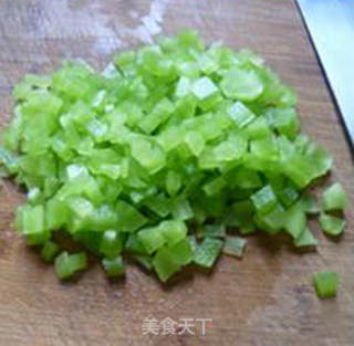 瘦肉红椒莴笋炒饭的做法步骤：7