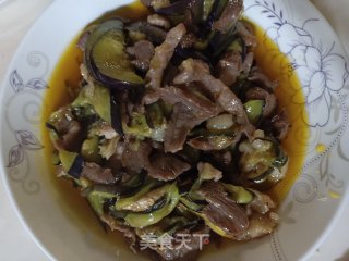 茄子炒肉的做法步骤：8