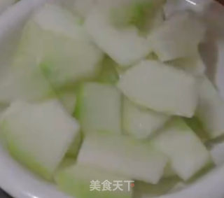 肉末烧冬瓜的做法步骤：1