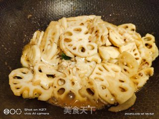 肉丝炒莲藕的做法步骤：5