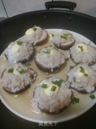 肉末鹌鹑蛋蒸香菇的做法步骤：10