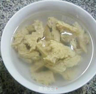 豇豆干烤麸烧鸡块的做法步骤：4