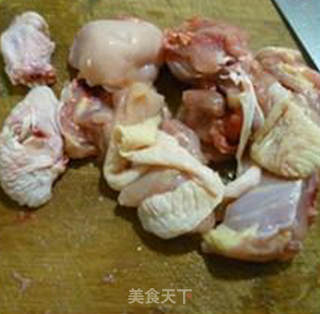 豇豆干烤麸烧鸡块的做法步骤：6