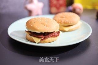 牛排汉堡的做法步骤：1