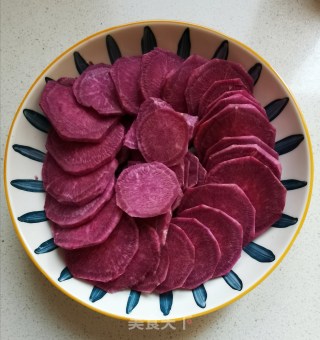 紫薯燕麦饼的做法步骤：2