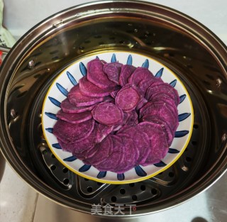 紫薯燕麦饼的做法步骤：3
