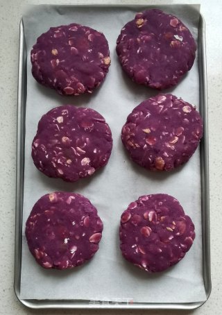 紫薯燕麦饼的做法步骤：10