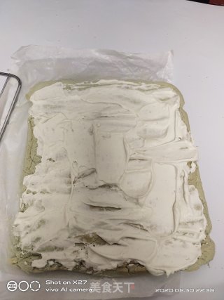 青提蛋糕卷的做法步骤：15