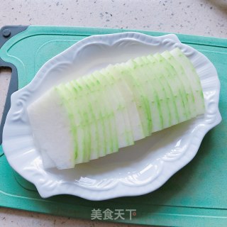 肉末盖冬瓜的做法步骤：2