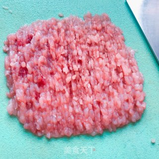 肉末盖冬瓜的做法步骤：3