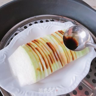 肉末盖冬瓜的做法步骤：8