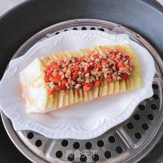 肉末盖冬瓜的做法步骤：9