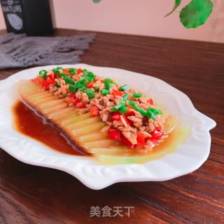 肉末盖冬瓜的做法步骤：11