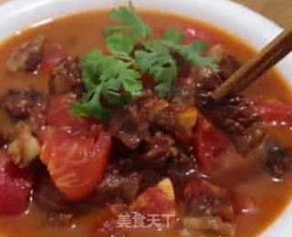 番茄烧牛腩的做法步骤：8
