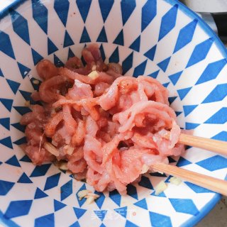 青椒炒肉丝的做法步骤：5