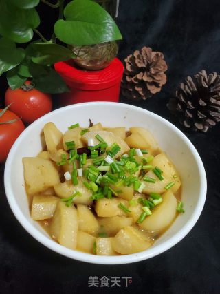 牛腩汁烧白萝卜的做法步骤：9