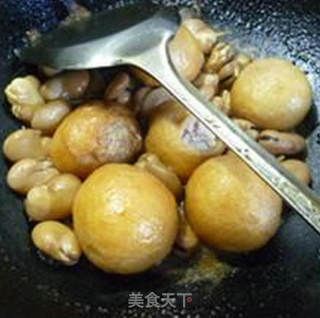肉面筋蚕豆芽的做法步骤：12