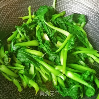 炒青菜的做法步骤：3