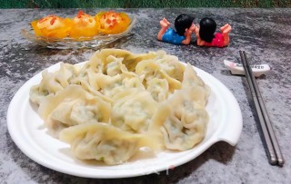 韭菜鱿鱼鹅蛋香菇水饺的做法步骤：14