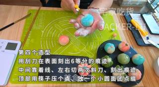 冰皮月饼-仿和菓子造型的做法步骤：16