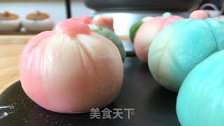 冰皮月饼-仿和菓子造型的做法步骤：17