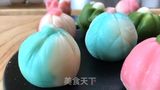 冰皮月饼-仿和菓子造型的做法步骤：18