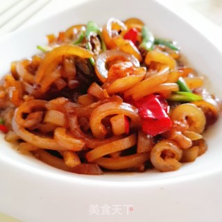 小炒肉皮的做法步骤：10