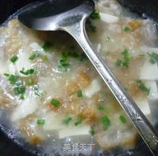 瘦肉油条豆腐羹的做法步骤：11