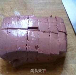 青菜鹅血粉丝汤的做法步骤：5