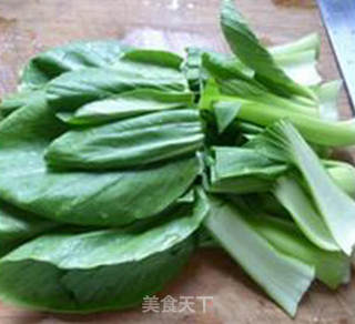 青菜鹅血粉丝汤的做法步骤：6