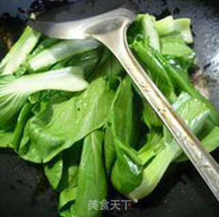 青菜鹅血粉丝汤的做法步骤：7