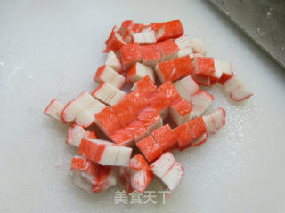 蟹肉棒拌菠菜的做法步骤：2